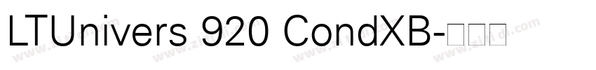 LTUnivers 920 CondXB字体转换